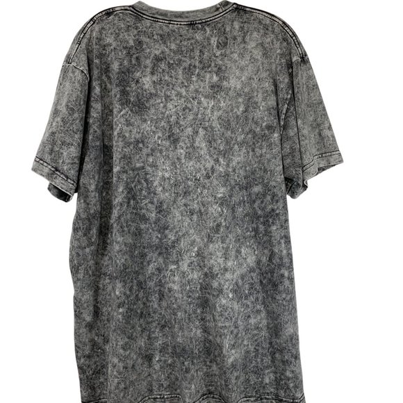 VTG The Hammer T Shirt Mens Acid Wash Tee Size XL Y2K Ash Black Gray - Picture 2 of 13